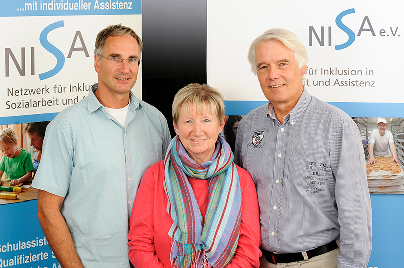 Der Vorstand von NISA e.V. Von links nach rechts - Martin Ihlius, Ingrid Schröder, Bernd Beiersdorf