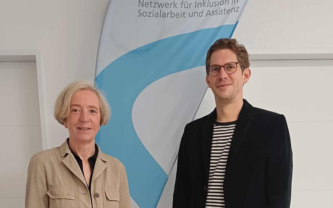 Inga Seba-Eichert, Projektleiterin bei feffa e.V. und Lars Finck, Geschäftsführer bei NISA e.V.